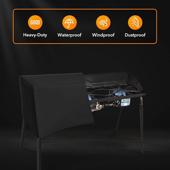 ZBXFCSH Heavy-Duty Patio Cover Fits Camp Chef 3 Burners Stove PRO90, SPG90B, TB90LW, TB90LWG, TB90LWG15