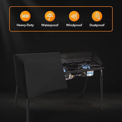 ZBXFCSH Heavy-Duty Patio Cover Fits Camp Chef 3 Burners Stove PRO90, SPG90B, TB90LW, TB90LWG, TB90LWG15