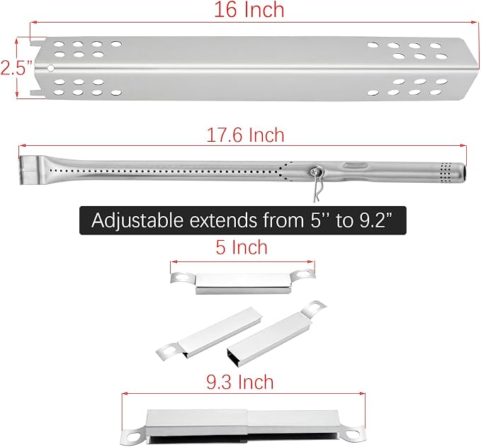 463377319 463342119 Grill Replacement Parts for Charbroil Grill 463347017 463376217 463376017 463347418 463332718 463349917 G470-0004-W1A Heat Tent G470-5200-W1 4 Burner G432-8S01-W1 Electrode Igniter