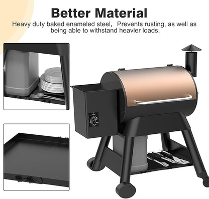 Universal Pellet Grill Storage Shelf for Traeger Pro 34 Series and Ironwood 885 Series, Grill Bottom Shelf for Traeger Pro 780, Bottom Storage Plate Accessories for Traeger Pellet Grill
