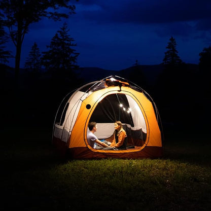 MPOWERD Luci Solar String Lights: Rechargeable via Solar and USB, Power Bank for Mobile Charging, 18’ or 44’, Waterproof, Lasts Up to 40 hrs, Up to 140 Lumens LEDs, Camping, Indoor/Outdoor Decorating