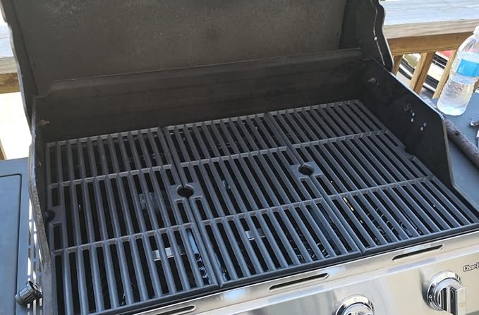 Grill Replacement Parts for Charbroil 463436215, 463436213, 463436214, 467300115, G432-001N-W1, G432-Y700-W1, G432-0096-W1, 16 7/8" Cooking Grate, Grill Burner Tube, Heat Plate Tent and Crossover Tube