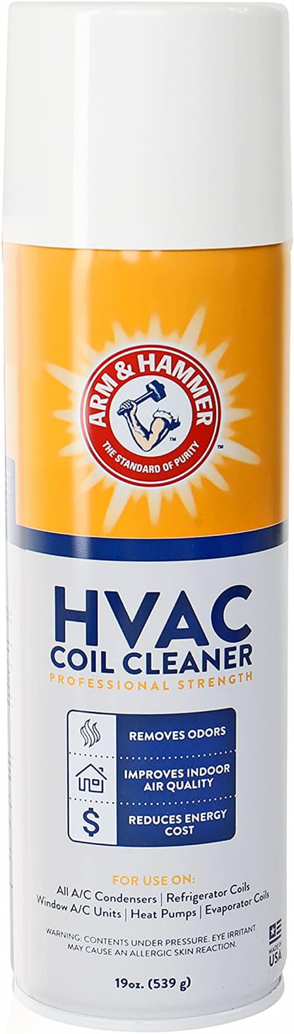 Arm & Hammer Biodegradable HVAC and Air Conditioner Coil Cleaner Foam Aerosol Spray, 19 fl. oz, AHCC-19 by Diversitech