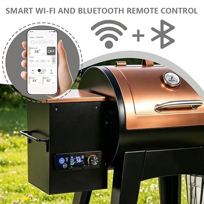 Upgraded WiFi and Bluetooth PID Trapezoid Control Board with Smart APP Control for Pit Boss Wood Pellet Grill Lexington 540/Classic 700/Austin XL 1000/440FB1 Matte Black Models