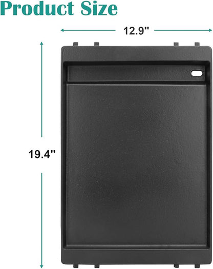 7566 Cast Iron Inserts Griddle for Weber Genesis 300 Series Gas Grill, Cooking Griddle for Weber Genesis 300 Series E-310 E-320 E-330 S-310 S-320 S-330 EP-310 EP-320 EP-330 CEP-310 CEP-330 ESP-310