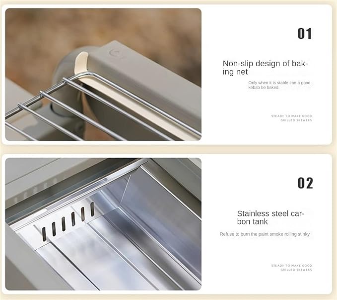 Charcoal Grill Outdoor Barbecue Grill Portable Charcoal Grill Foldable Grill for Camping BBQ Grill