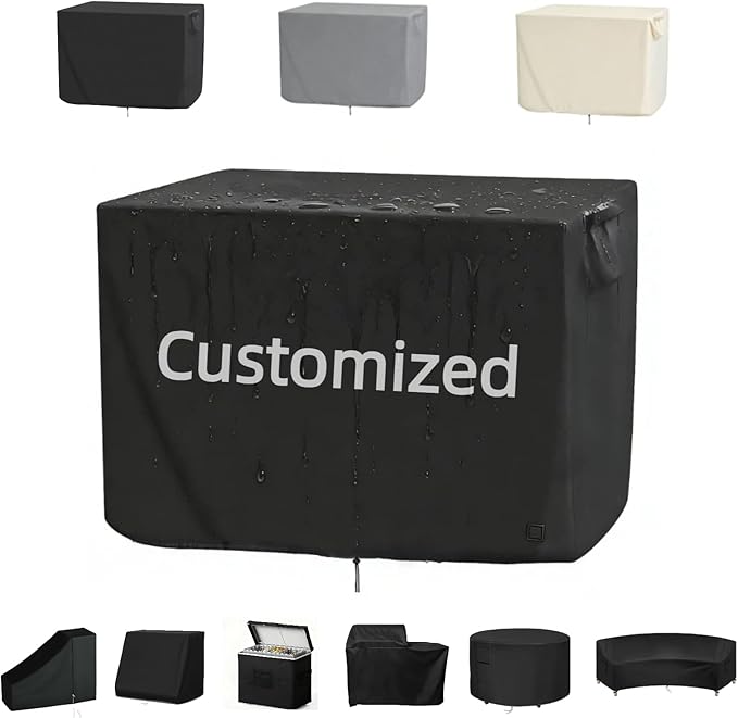 Personalized Outdoor Cover for Griddle Grill, Waterproof& Dustproof Cover for Protecting Patio Outdoor Grill, Customized Size/Shape/Color/Accessories