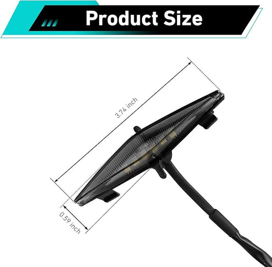 4 PCS Grill LED Lights, 12V 6000K Not Glaring Light with ABS Housing, Vehicle Front Bumper Grille Modification Accessories, Compatible with 4Runner (White)