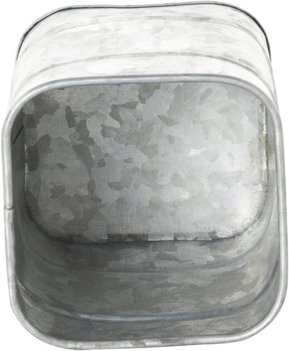 Deco 79 Metal Decorative Canisters Decorative Containers, Set of 2 Decorative Keepsake Boxes 8", 7"H, Silver