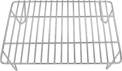 GRISUN Warming Rack for Green Mountain Grill Davy Crockett Pellet Grill, Upper Rack Replacement for GMG-6016, Grill Rack Addition for Doubled Cooking Space (14" x 10" x 3.5")