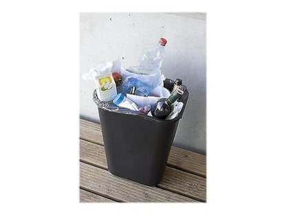 Rubbermaid Commercial Products Resin Wastebasket/Trash Can, 7-Gallon/28-Quart, Black, Plastic, for Bedroom/Bathroom/Office, Fits Under Desk/Sink/Cabinet