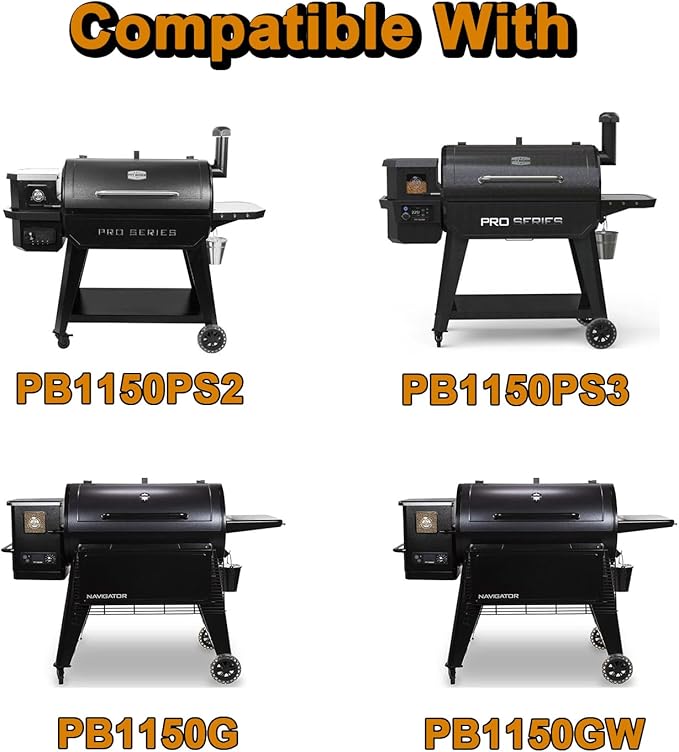 PB1150PS2 Grill Grates Replacement Parts for Pit Boss Pro Series 1150 PB 1150PS2 1150 PS2 Pro Series V2 1150 PB1150PS3 Pro Series V3 1150 PB 1150PS3 Navigator 1150 PG1150G Cast Iron Cooking Grates