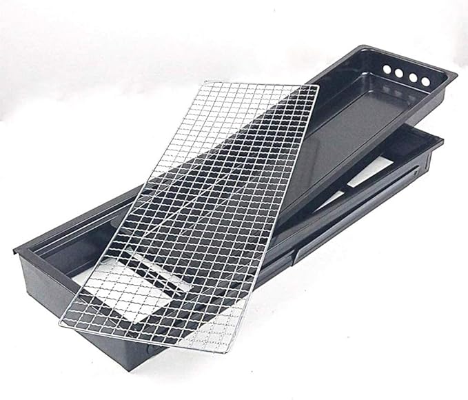 Portable Charcoal Barbecue Grill Stainless Steel Foldable BBQ Grill Desk for Camping BBQ Grills Outdoor Barbecue Grill Home Festival Garden Picnic Party,A-1