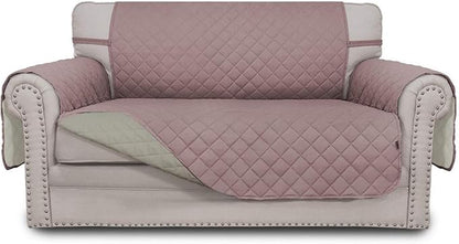 Easy-Going Reversible Couch Cover, 2 Cushion Sofa, Loveseat, Pink/Beige | Machine Washable Slipcover For Dogs, Water Resistant Furniture Mat For Living Room, Non-Slip Sofa Cover, Pet Friendly
