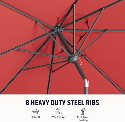 Outdoor Patio Umbrella, 8 Ribs Market Table Umbrella