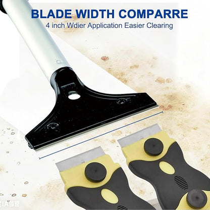 CELOX Grill Scraper, Kitchen Scraper for Cleaning Griddle with Long Handle