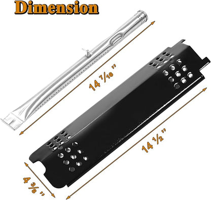 463340516 Grill Replacement Parts for Charbroil Gas2coal Grill Parts 3 Burner G432-0078-W1 463370516 463370519 Char Broil Gas 2 Coal Hybrid 463341918 463370518 G421-0500-W1 Heat Shield Burner