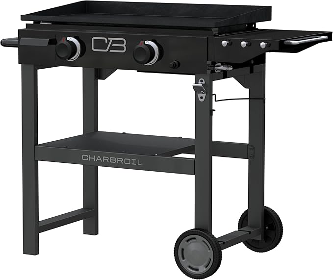 Charbroil 28" Performance Series 2-Burner Propane Gas Griddle with Cart, Black - 463459924
