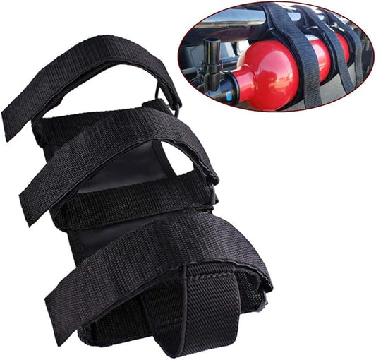 Xislet 2PCS Offroad Roll Bar Fire Extinguisher Holder Compatible with Polaris UTV RZR Ranger Can-Am Maverick X3 Commander Extinguisher Mount Quick Release