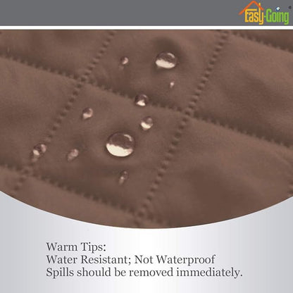 Easy-Going Recliner Sofa Slipcover Reversible Sofa Cover Water Resistant Couch Cover Furniture Protector with Elastic Straps for Pets Kids Children Dog Cat (Recliner, Brown/Beige) | Machine Washable Slipcover For Dogs, Water Resistant Furniture Mat For...