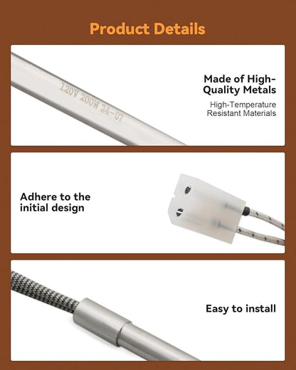 PG24-21 Pellet Grill Igniter, Fit for Member's Mark/Expert Grill/Cabela's/Z-Grill/Camp Chef, Replace P401-0905-C1