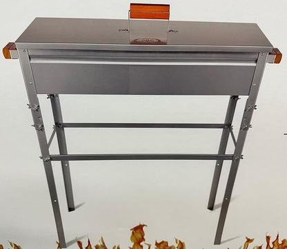 Traditional Large Tall With Feet Legs Persian Middle Eastern Arabic Turkish Galvanized BBQ Charcoal Grill Mexican Style Iranian Mangal Kabob Paz