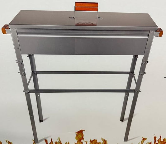 Traditional Large Tall With Feet Legs Persian Middle Eastern Arabic Turkish Galvanized BBQ Charcoal Grill Mexican Style Iranian Mangal Kabob Paz