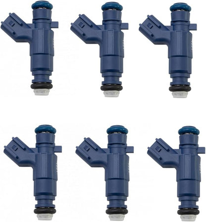 TRQ Fuel Injector Set | For 2007-2009 Cadillac CTS SRX 2007 STS 2008-2012 Malibu Pontiac G6 G8 Torrent Saturn Aura 2009-2010 Suzuki Grand Vitara XL-7