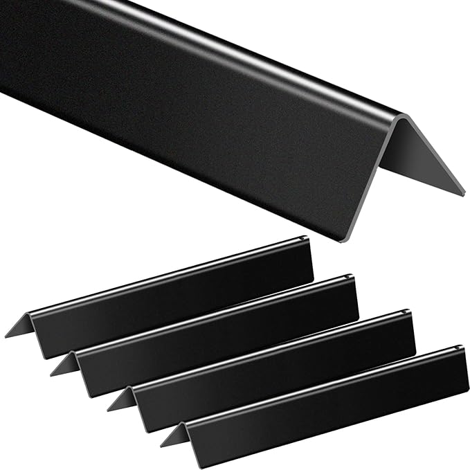 Flavorizer Bars 24.5 inch Replacement for Weber 7540 Genesis 300 310 320 330 Series Grill Parts with Side Control, 5 PCS Porcelain Enameled Steel Flavor Bars