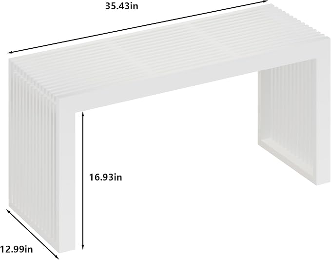 APRTAT Bamboo Dining Bench 35-Inch Indoor Wood Shoe Rack Bench for Entryway | Easy Assemble, Sturdy & Durable,Slatted Design,Versatile Everyday Seating,Living Room Hallway Bedroom Bathroom