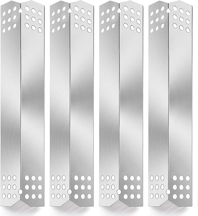Criditpid Grill Heat Tent Plate Flame Tamer for Grillmaster 720-0697 720-0737, Nexgrill 720-0830H 720-0783E 720-0830A 720-0830D, Stainless Steel Burner Cover Replacement Parts for Nexgrill 720-0830H.