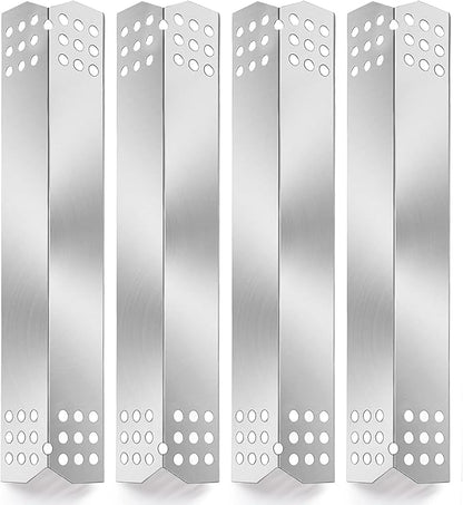 Criditpid Grill Heat Tent Plate Flame Tamer for Grillmaster 720-0697 720-0737, Nexgrill 720-0830H 720-0783E 720-0830A 720-0830D, Stainless Steel Burner Cover Replacement Parts for Nexgrill 720-0830H.