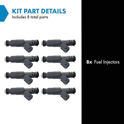 TRQ Fuel Injector Set | For 1999-2000 Chevrolet Camaro Corvette Pontiac Firebird