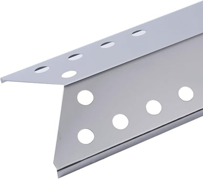GasSaf Heat Plate Replacement for Kenmore 720-0670A,Nexgrill 720-0670C,Grill Master,Uberhaus and Others,4-Pcs Stainless Steal Heat Shield Plate Tent BBQ Burner Cover Flame Tamer(15 1/16x5 1/2inch)