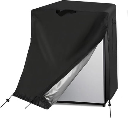 Mini Refrigerator Cover for 24 Inch 3-5 Cu Ft Single Door Beverage Freezer | 24x24x34,Waterproof Dustproof Heavy Duty Oxford Fabric,for Most 24 Inch 3.0-5.0 Cubic Feet 1 Door Small Wine Fridge