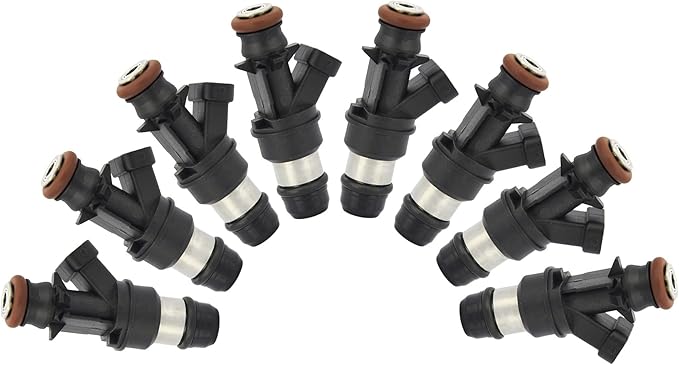 Fuel Injectors Compatible with 1999-2007 GMC Chevrolet Cadillac Hummer Isuzu Buick, Silverado Sierra Savana Express Yukon XL 1500 2500 3500 HD V8 4.8L 5.3L 6.0L Replace# FJ315, MP10006
