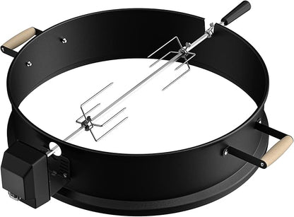 SHINESTAR Upgraded Rotisserie Kit for All Weber 22-Inch Kettle Charcoal and Other Similar Size Grills, Sturdy & Well Balanced, Part# 2290