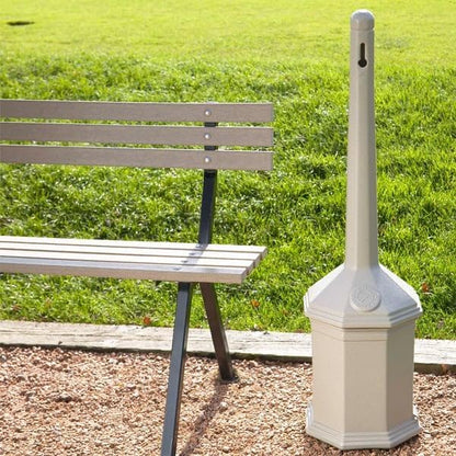 Commercial Zone 710302 Smoker's Outpost Site Saver Cigarette Receptacle, Beige