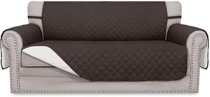 Easy-Going Reversible Couch Cover, 2 Cushion Sofa, Chocolate/Ivory | Oversized Loveseat Slipcover For Dogs, Water Resistant Mat, Living Room, Non-Slip Sofa Cover, Pet Friendly