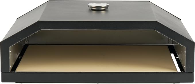 Suburban Pizza Oven, Fits on Suburban 18” Griddle – Anti Rust, Lightweight, Easy-to-use RV Pizza Oven, Black (‎3082A) | Universal outdoor oven with pizza stone & carry bag; integrated thermometer; 15-min preheat; anti-rust; lightweight