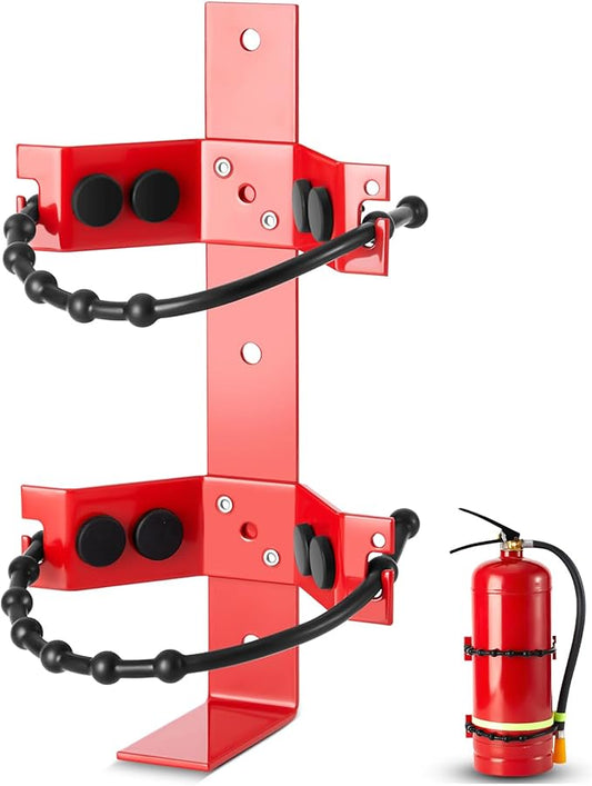 RattanView 1 Pcs Fire Extinguisher Mount Bracket Adjustable, Supports up to 10 lb, Heavy-Duty and Easy Installation, Ideal for Home, Truck, RV, Boat, Commercial Use, Secure and Durable Holder