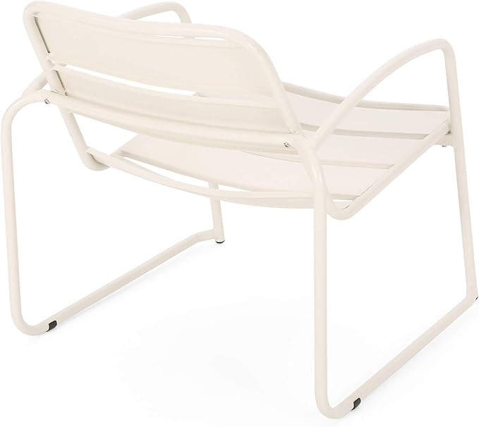 Christopher Knight Home Cowan Outdoor Dining Chair (Set of 2), Matte White