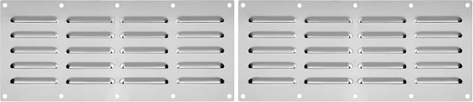 Stanbroil Stainless Steel Venting Panel for Grill Accessory, 15" by 6-1/2" (Pack of 2)