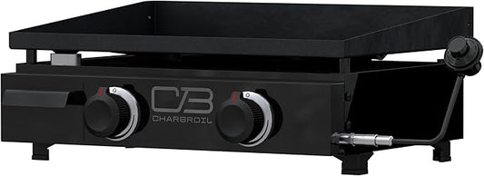 Charbroil 22" Performance Series Portable Tabletop 2 Burner Propane Gas Griddle, Black - 463614224
