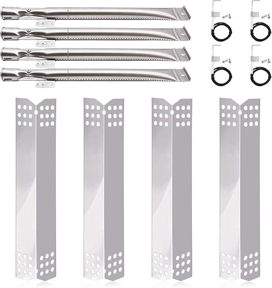 Yiming Grill Replacement Parts for Home Depot Nexgrill 4 Burner 720-0830H, 720-0783E, BHG 720-0783H, 720-0783W Grill Parts. Stainless Steel Heat Plates, Burners and Igniters for Ken/More 122.33492410