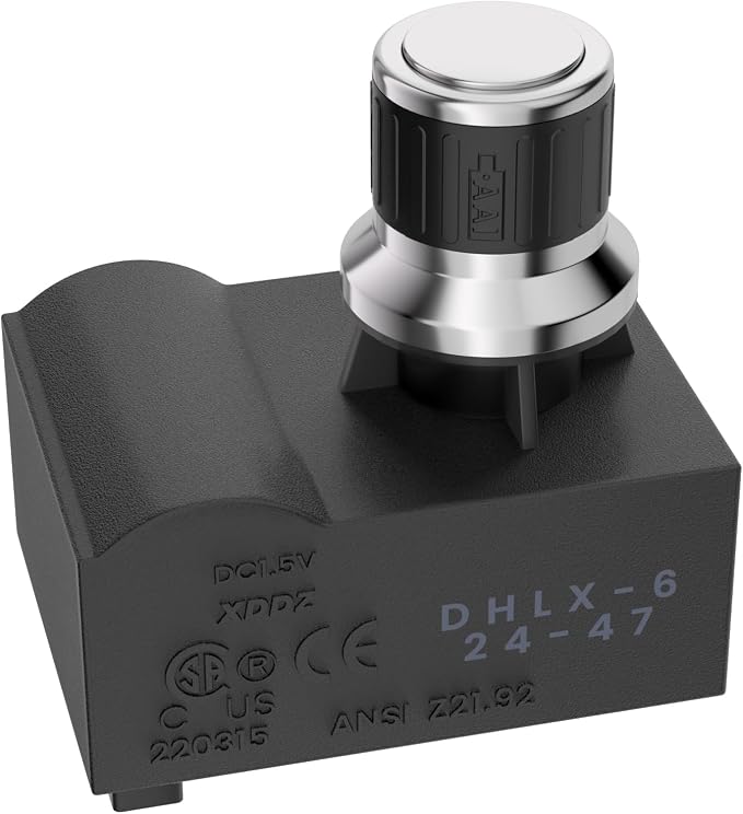 Uniflasy 6 Outlets Tact Push Button Grill Ignitor Universal for Nexgrill, Nexgrill, Char-Broil, Brinkmann, Charmglow, Grillmaster and Others Chrome Coated Spark Generator Switch Electric Igniter