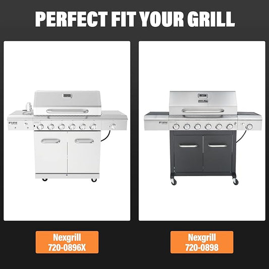 Utheer Warming Rack for Nexgrill 720-0896X & 720-0898 6 Burner Gas Grill, 32.4" x 7.2" Stainless Steel Upper Warming Rack Replacement for Nexgrill 6 Burner Grill