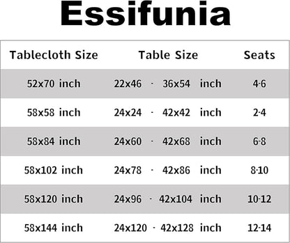 Waterproof Checkered Tablecloth Fabric - Rectangle 58x84 Inch Classic Gingham Buffalo Plaid Table Cloth for Indoor/Outdoor Use - Washable Table Cover for Kitchen, BBQs, and Parties
