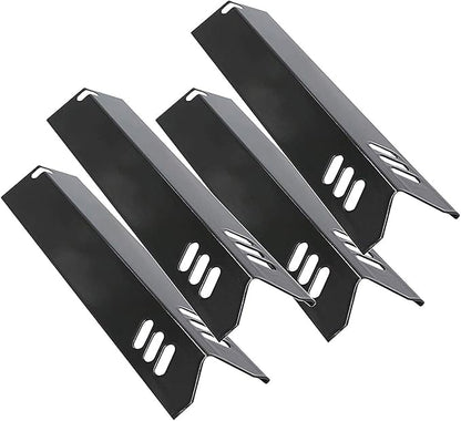 Criditpid Porcelain Grill Heat Shields Replacment for Dyna-Glo DGF510SBP, DGF493BNP, 15 inch Grill Heat Plates for Backyard Grill Replacement Parts BY15-101-001-02, BY13-101-001-13, GBC1460W, 4-Pack