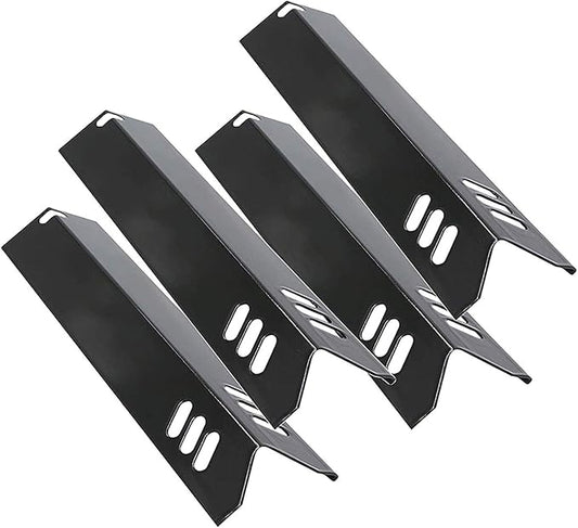 Criditpid Porcelain Grill Heat Shields Replacment for Dyna-Glo DGF510SBP, DGF493BNP, 15 inch Grill Heat Plates for Backyard Grill Replacement Parts BY15-101-001-02, BY13-101-001-13, GBC1460W, 4-Pack